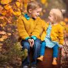 Фотосессия на природе осенью - идеи для детских фотографий