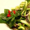 Пикантный вкусный салат с огурцами