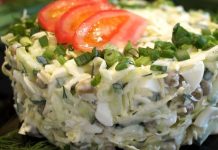Вкусный и простой салат из капусты