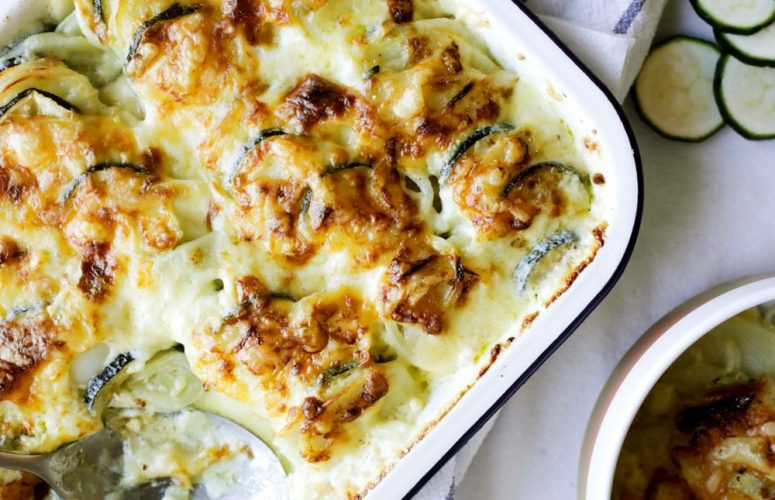 Рецепт запеканки с кабачками картошкой и сыром