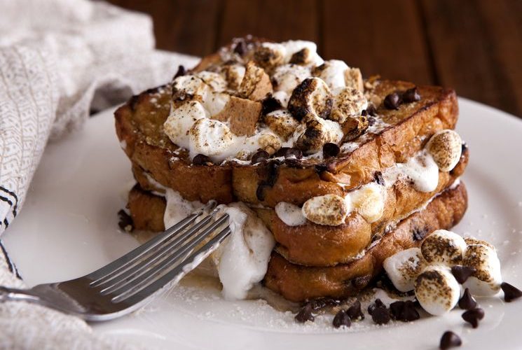 Французские тосты с Nutella и Маршмеллоу