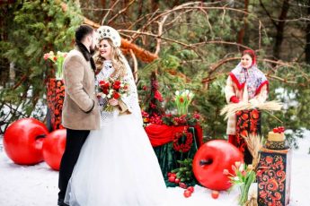 Роскошная свадьба в русском стиле